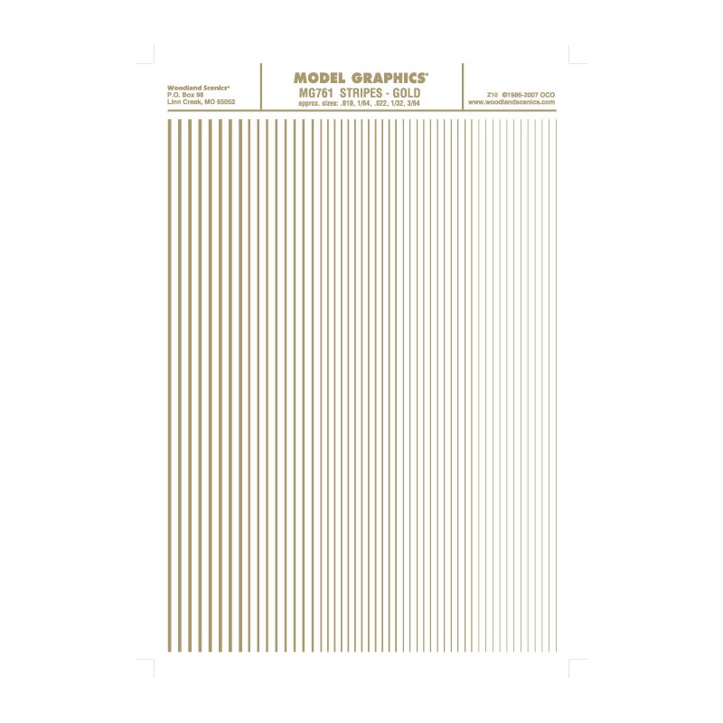 Stripes gold. WOODLAND MG761
