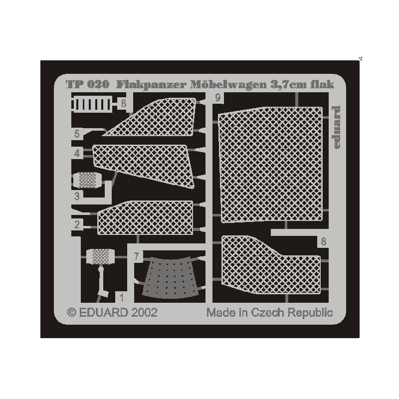 Fotograbado: Flakpanzer IV Möbelwagen 37mm (Tamiya 35237).