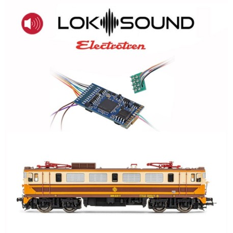 Decoder mit Sound für Lok 269, RENFE (8-polig). Decoder mit Sound für Lok 269, RENFE (8-polig).