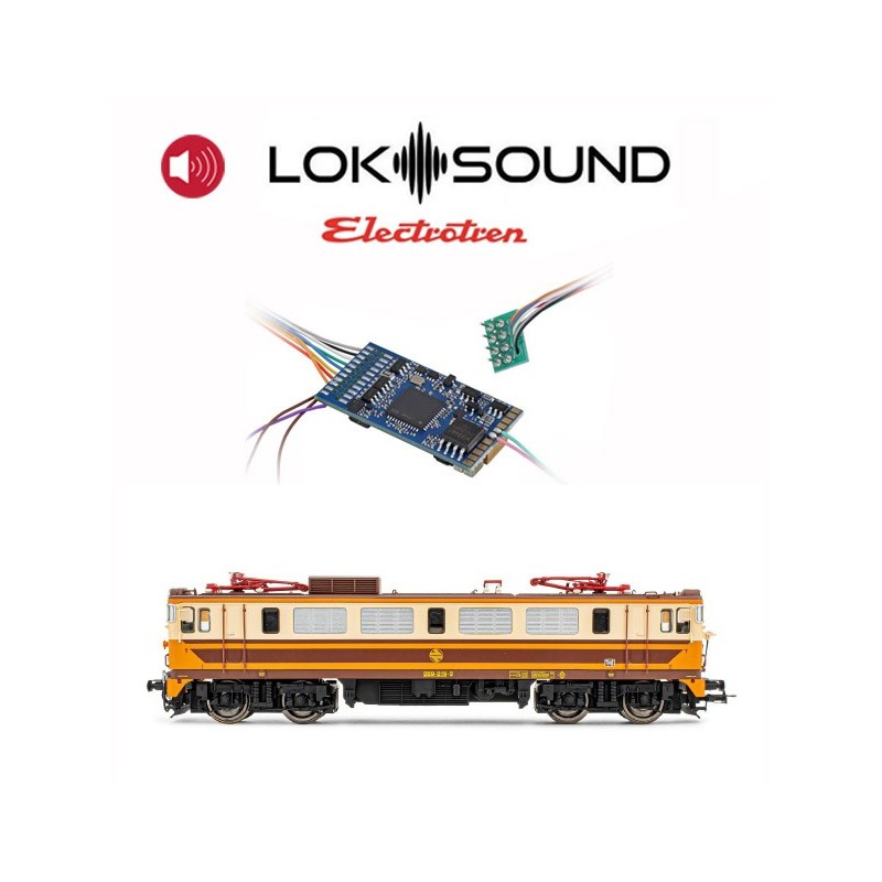Decoder mit Sound für Lok 269, RENFE (8-polig).