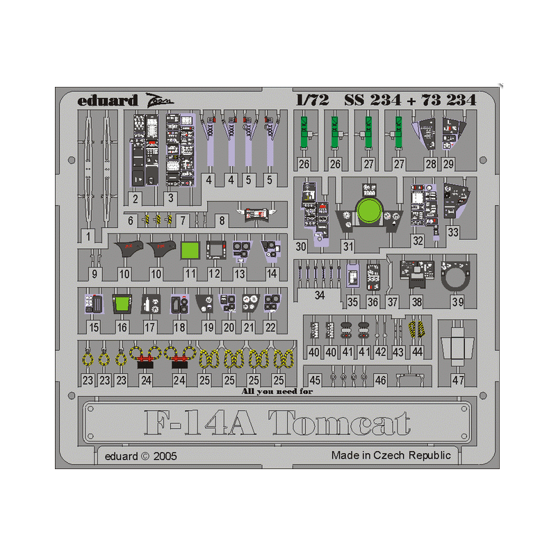 Fotograbado: F-14A (kit Hasegawa).
