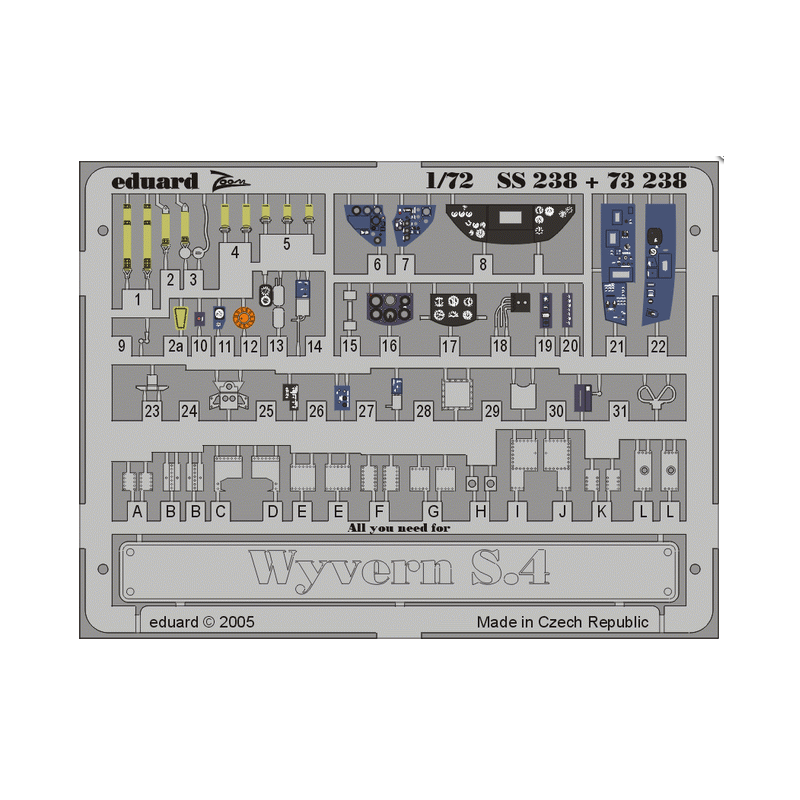Photo-etched: Wyvern S.4 (Trumpeter kit).