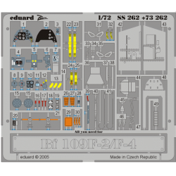 Photo-etched: Bf 109F-2/F-4 (Fine Molds kit).