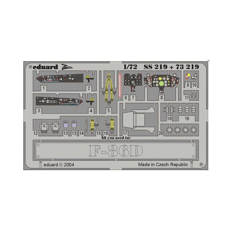 Fotograbado: F-86D (kit Hasegawa).