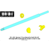 Germ.75mm barrel for KwK40L/43.