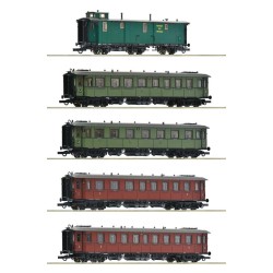 5 piece set: Express train, K.W.St.E.