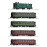 Set de 5 piezas: “Tren expreso”.