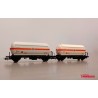 Set of Tanker Wagons PR for Gas, Butano S.A. RENFE.