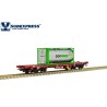 CP Sgmms Wagen, mit "GCA TAINER" Container.