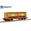 CP Sgmms 028-0 wagon, with "AKZO NOBEL" containers.