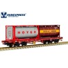 Wagon CP Sgmms 021-5, avec les conteneurs « HOYER » et « BERTSCHI ».