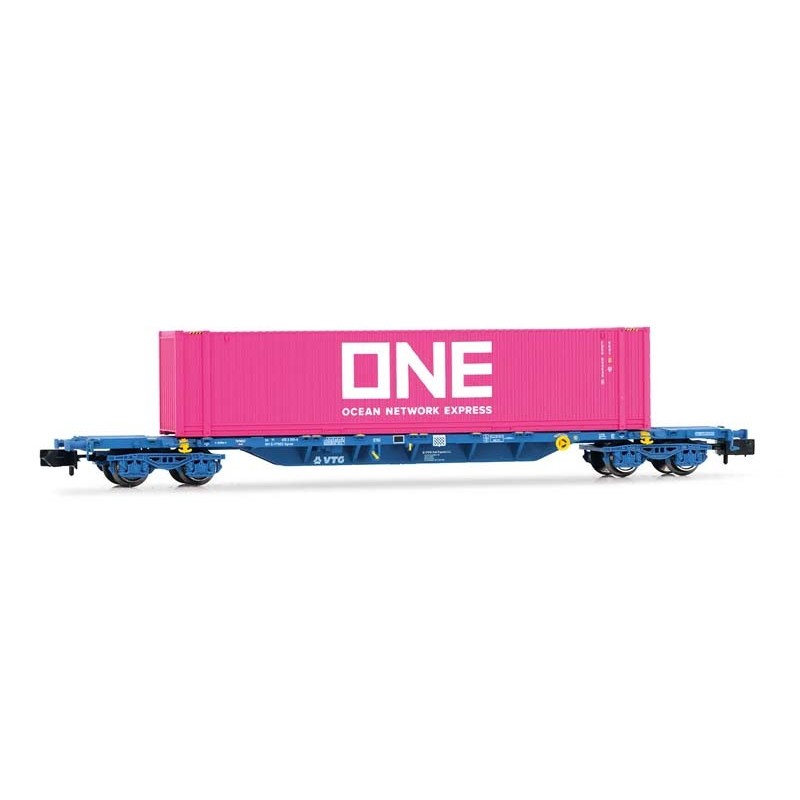 Carro portacontainer VTG, ''ONE''. RENFE.