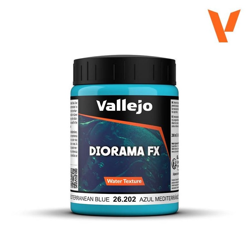 Materiale per creare l'acqua "Blu Mediterraneo".