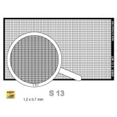 Photo-etched: Net 1.2 x 0.7 mm.