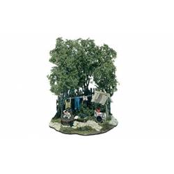 Baignade en forêt.