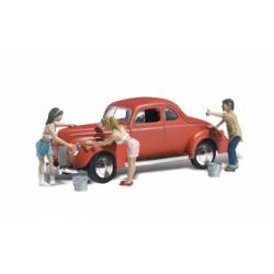 Lavage de la voiture.