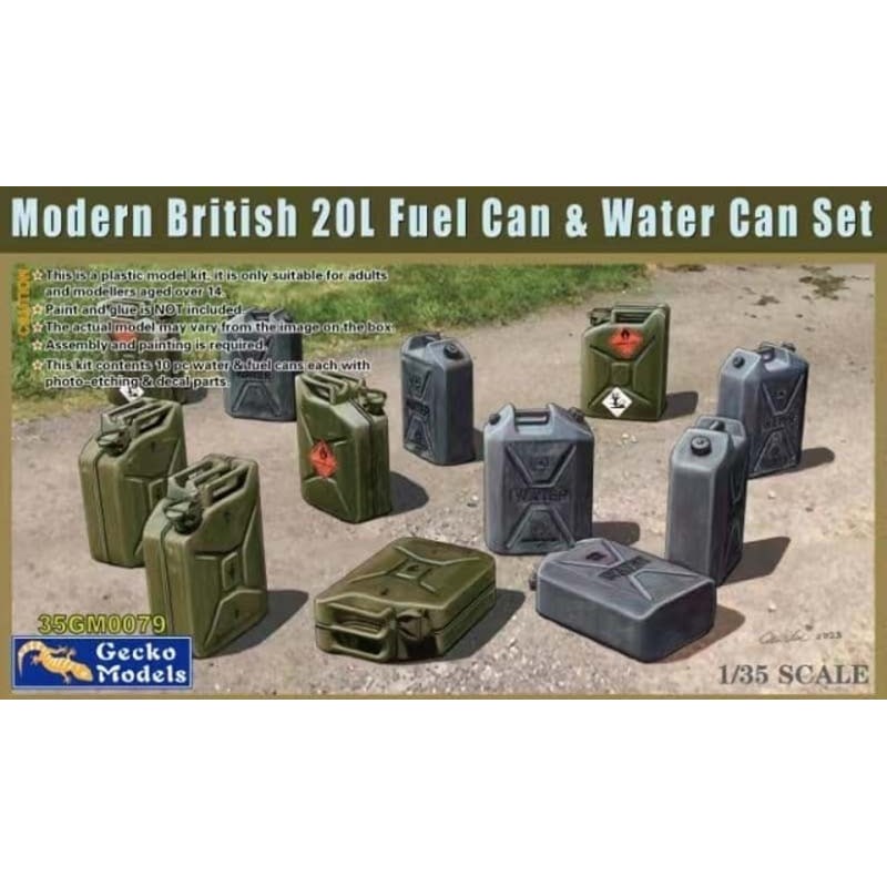 Modern british 20 l fuel can.