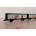 Set of JPD wagon ''San Miguel'', RENFE.