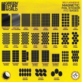 Folhas magnéticas adesivas.