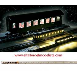 LED lighting strip with taillight, 255mm. Warm white.