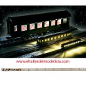 LED lighting strip with taillight, 255mm. Warm white. ESU 50700