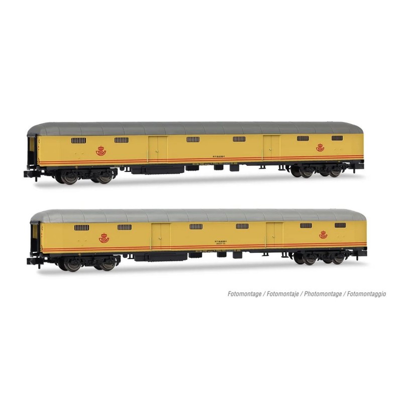 Conjunto de postais furgãos DGCT. RENFE.