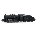 Steam locomotive 0340D 65, SNCF. Sound.