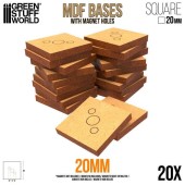 MDF Bases - square, 20 mm (x20).