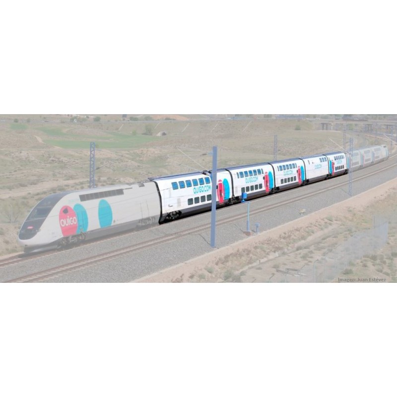 TGV Duplex "OUIGO" Spanien. Erweiterungsset (5 Autos).