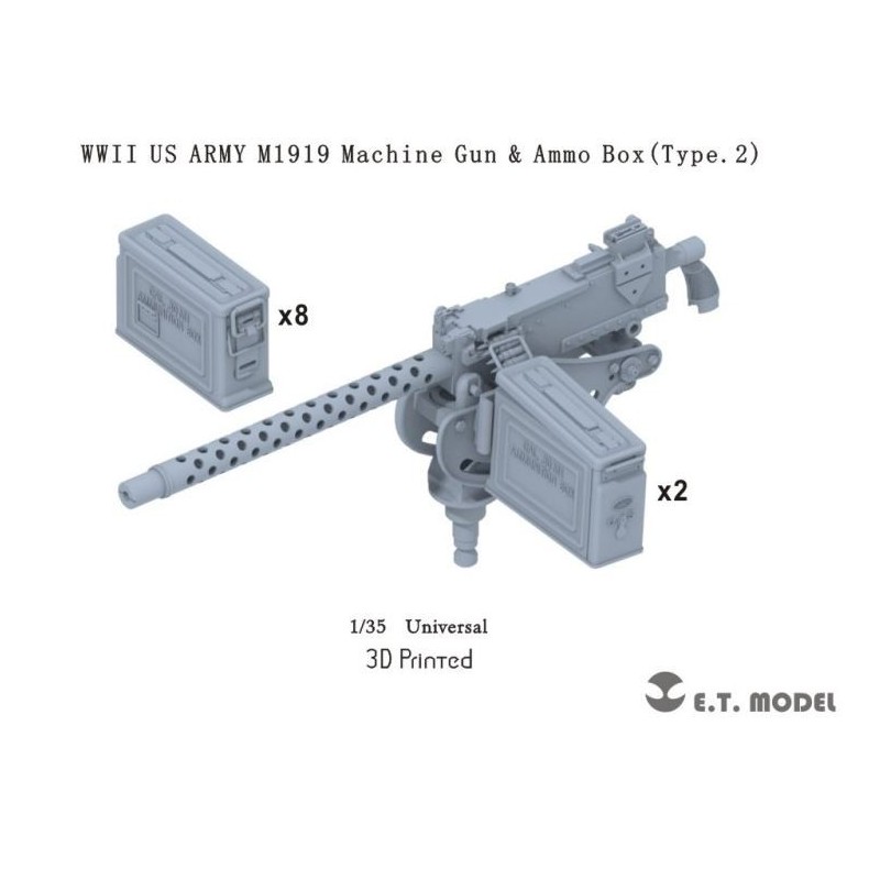 Munición y ametralladora M1919. | Falta pieza