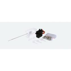 Servomotor de precisión con engranaje de plástico.