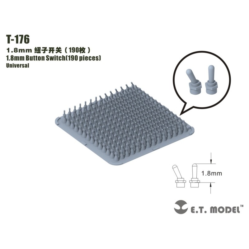 Interruptores ON-OFF, 1.8 mm.