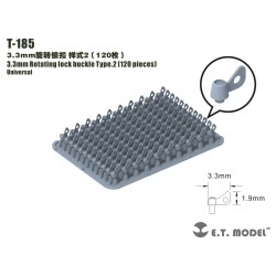 Butternuts di bloccaggio, 3,3 mm.
