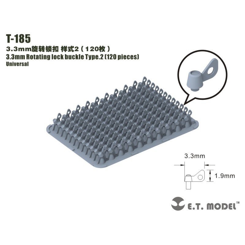 Butternuten zum Sichern, 3,3 mm.