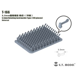 5.5 mm Rotating lock buckle.