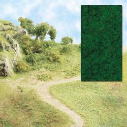 Erba elettrostatica di colore verde intenso.