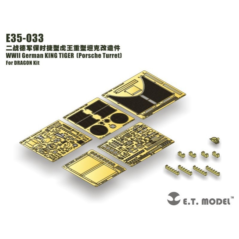 Foto-gravado: King Tiger com torre Porsche.