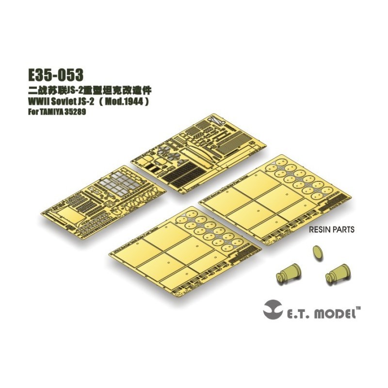 Fotograbado: Tanque soviético IS-2.