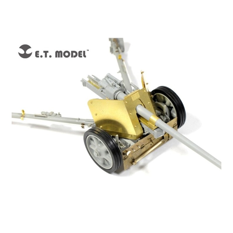 Fotogeätzt: 7,5 cm Pak 40 Lauf.
