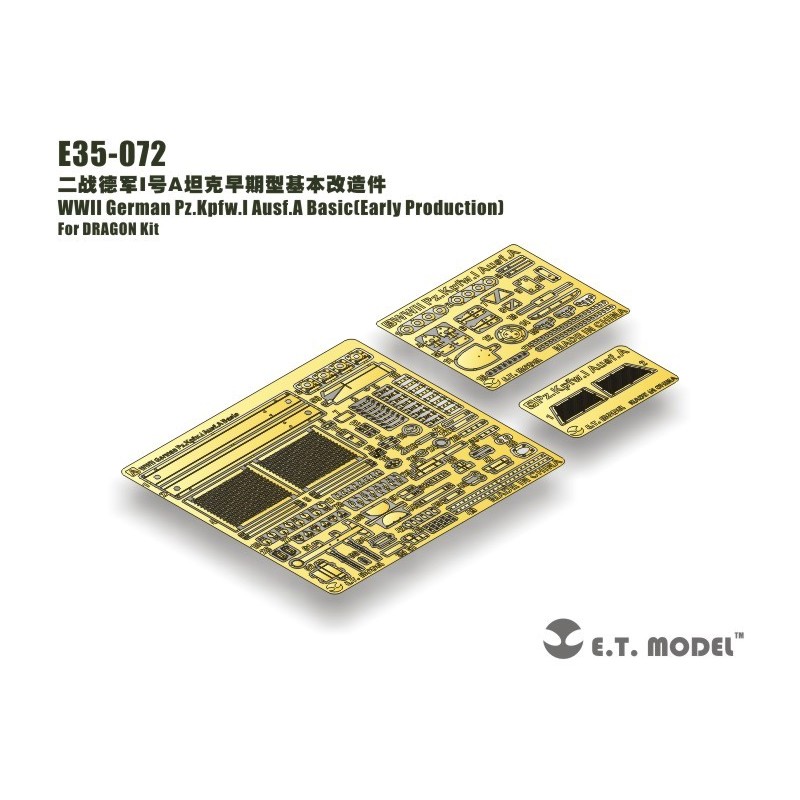 Fotograbado: Pz.Kpfw.I Ausf.A, versión inicial.