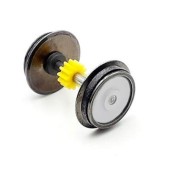 Albero con ingranaggio e anelli.