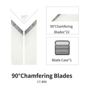 90 g Chamfering blades.