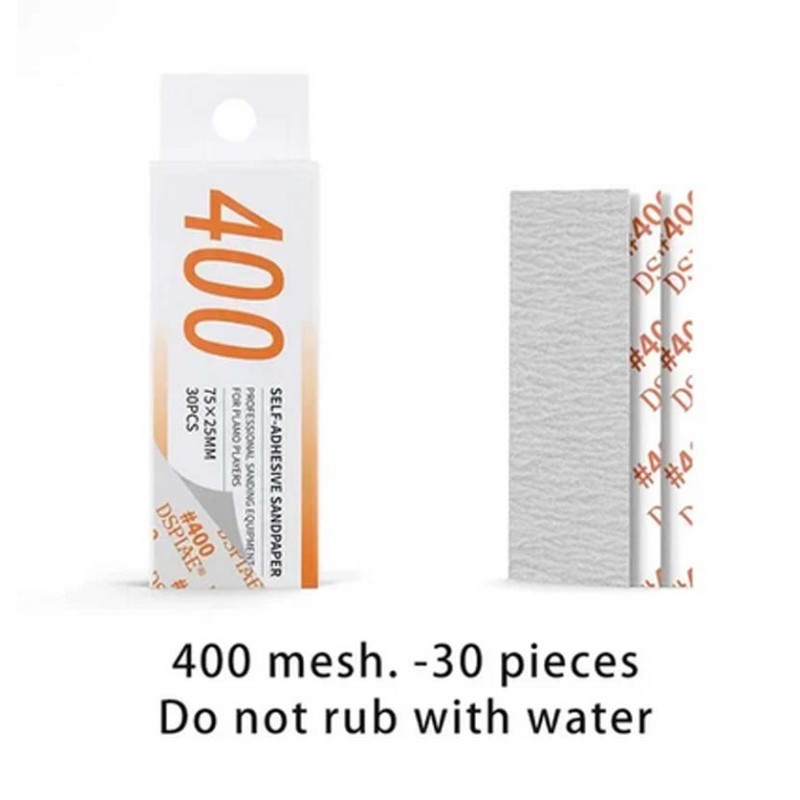 Selbstklebendes Schleifpapier. Körnung 400 (x30).