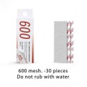 Self adhesive sandpaper, 600 grit (x30).