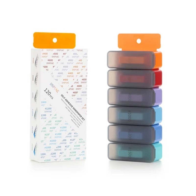 Self adhesive sandpaper set.