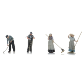 Segadores de heno con guadaña.