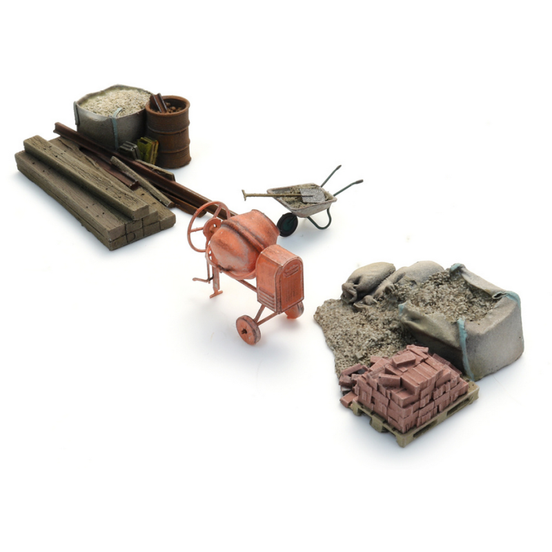 Carga: material de construção.