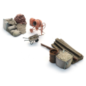 Carga: material de construção.