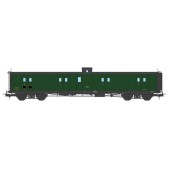 Fourgon à bagages, vert 306, SNCF.