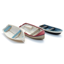 Polyester rowing boats (3x).